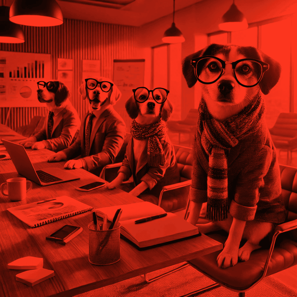 Image of the Townie Digital dog mascot